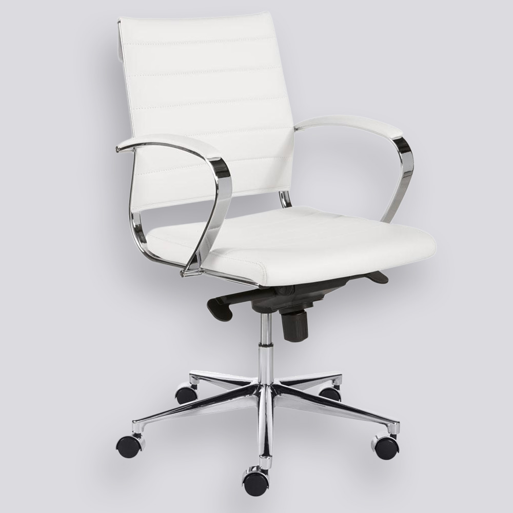 statisch een kopje Rondsel Design bureaustoel voor thuis | Design stoel PU leder